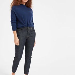 NWOT Everlane The Mid-Rise Skinny Jean, Size 25, Dark Indigo